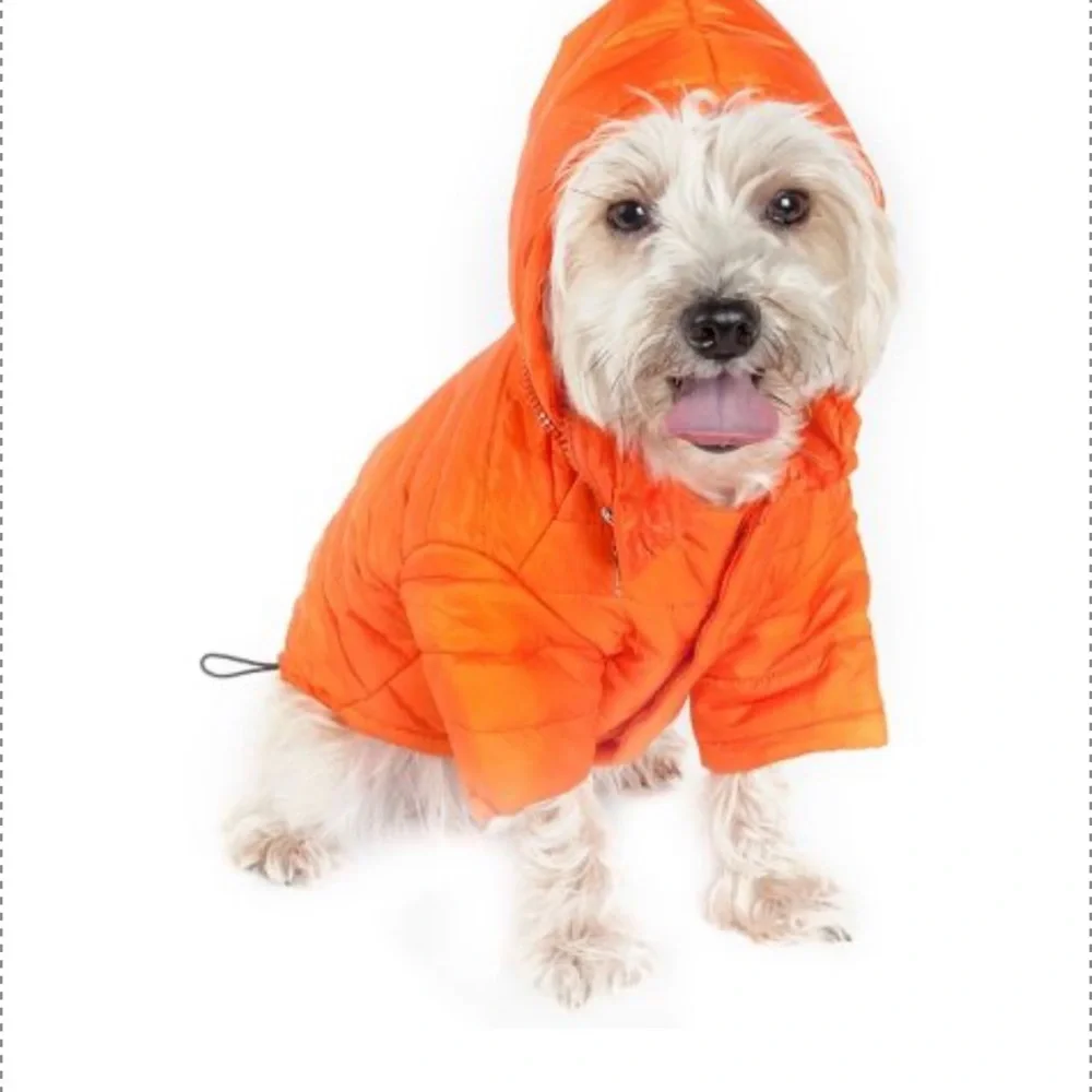 Pet Life Lightweight Adjustable 'Sporty Avalanche' Dog and Cat Coat - Orange XL